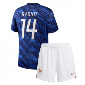 Frankrike Adrien Rabiot #14 Hjemme skjorte til barn VM 2026 Kortermet (+ korte bukser)
